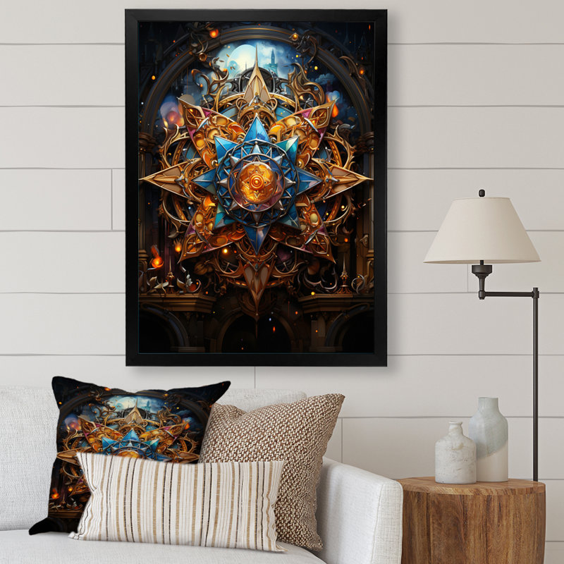Judaïsme, magen David, art mural du salon, H 40 po x l 30 po x P 1,5 po, Cadre photo noir