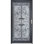 Porte de sécurité en acier de luxe Grisham, porte de tempête en fer 36 x 80 pouces