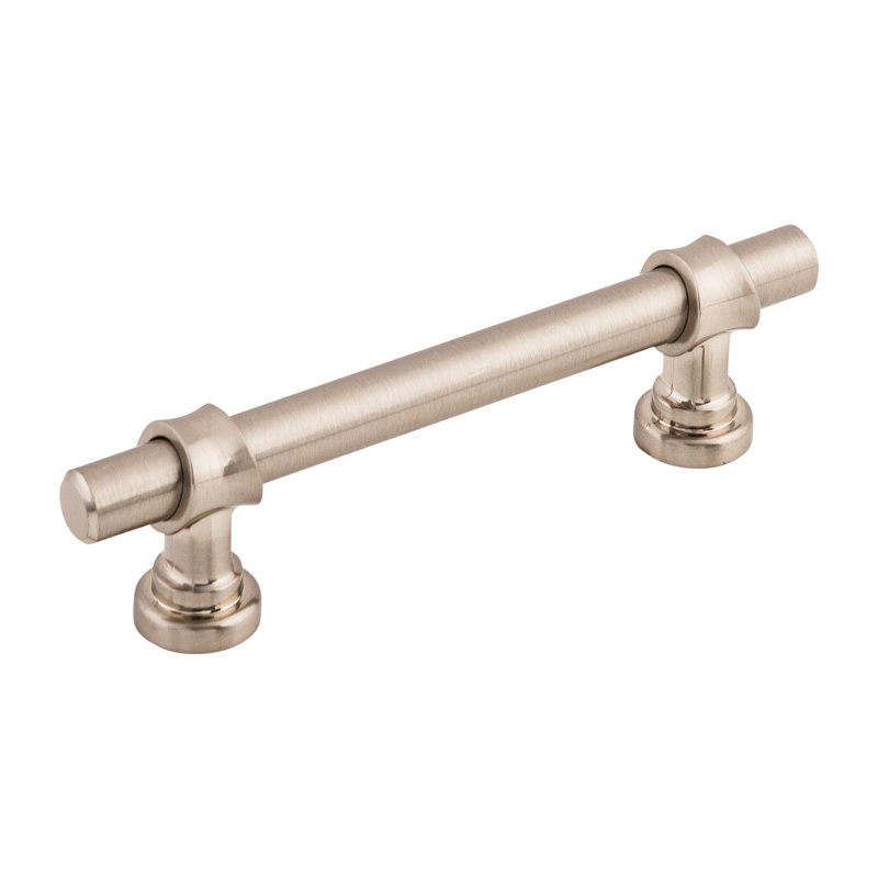 Bit Bar Pull, Brushed Satin Nickel, 3 3/4" Center to Center