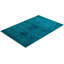 Tapis bleu / vert Overdyed One-of-a-Kind 4 pi 2 po x 6 pi 1 po