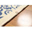 Tapis en laine blanc/bleu Gresham Palace
