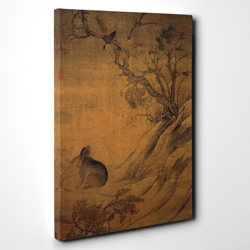 Oriental Hare by Zhan Ziqian - Wrapped Canvas, 100cm H x 70cm W