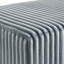 Banc rembourré en velours côtelé