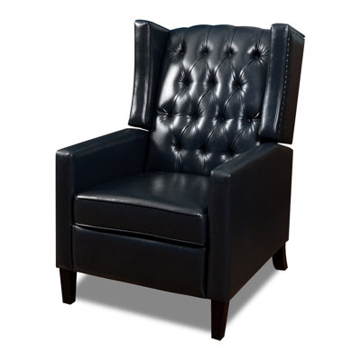 Davlat Recliner Chair, Leather Recliner Sofa with Soft High-Resilience Cushion, Living Room Chair by Charlton Home
