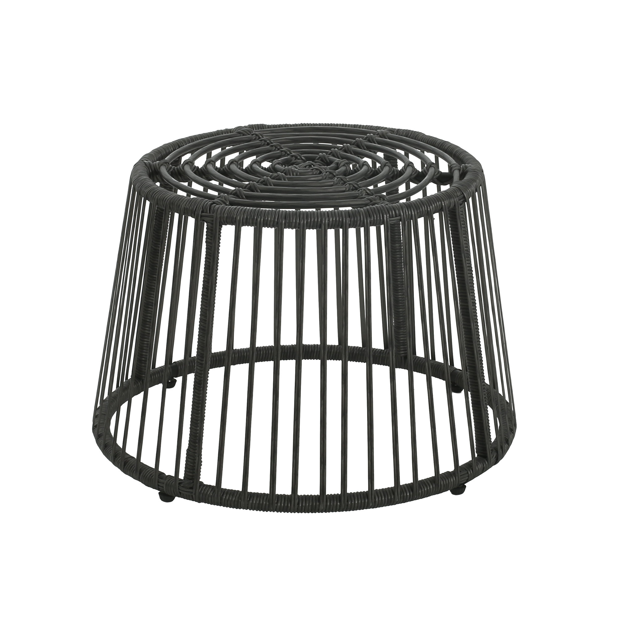 Fiona - Person Patio Conversation Set with Cushions, Gray, Gray