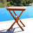 Aleha Square Eucalyptus Solid Wood Yes Outdoor Bistro Table , 24 " W 24 " D