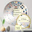 Miroir mural beige et bleu Tribal-101223377