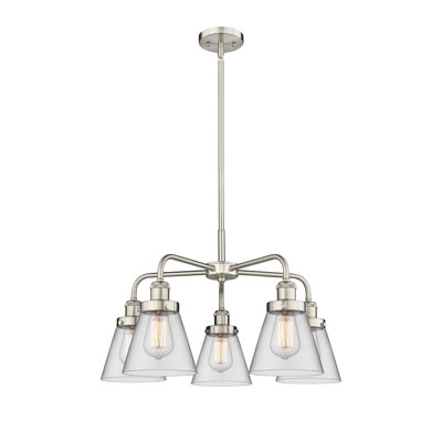 Lustre suspendu 5 lumières Cone