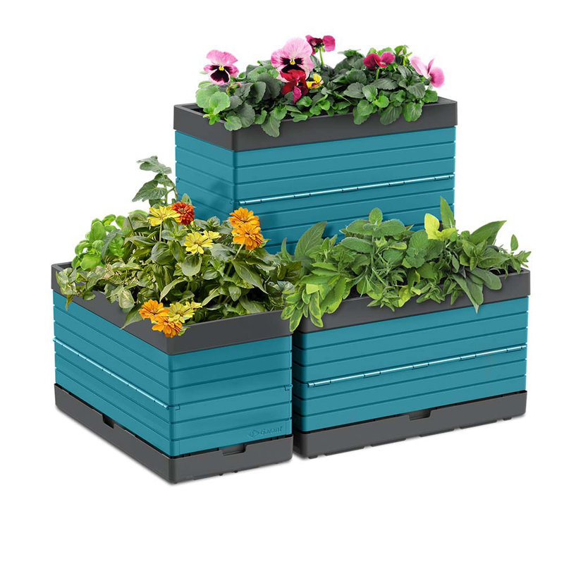 Elevated Planter, Teal