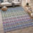 Machine Washable Indoor/Outdoor Chantille ACN2531 Stripes Rug-1207560042-1207560043