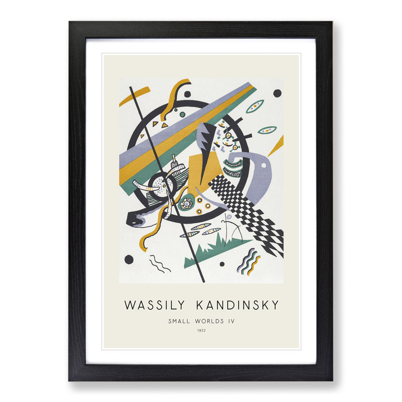 Small Worlds IV by Wassily Kandinsky - Picture Frame Painting, Black, 36cm H x 27cm W x 2cm D