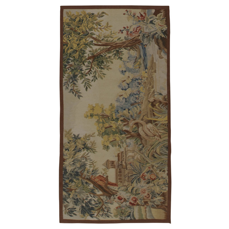 Hand-Knotted High-Quality Green/Beige Area Rug
