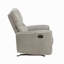 Chaise berçante inclinable de style moderne et transitionnel en microfibre polie 1pc