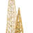 Silver Wireframe Glittered Cone Accent Lighted Tree Set-87690532