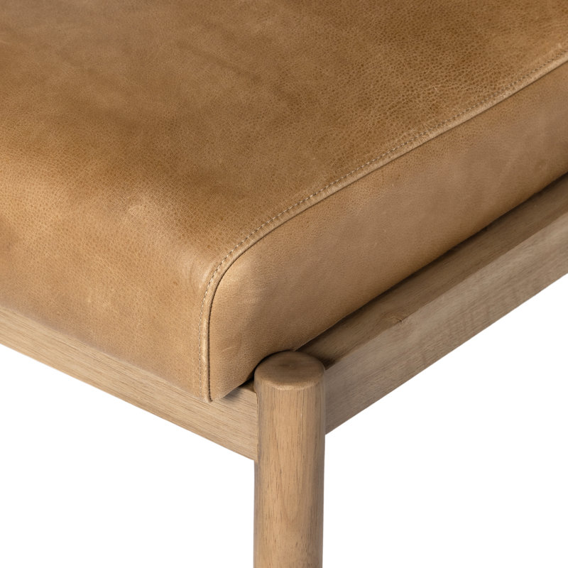 Kiano Upholstered Dining Chair, Palermo Drift Genuine Leather