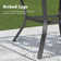 Patio Aluminum Round 60" Dining Table With Removable Lazy Susan and Umbrella Hole for 6 Person