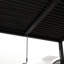 Pergola 8610j à persiennes 10 x 19 pi, structure en aluminium, contrôle extérieur, fonction de drainage, assemblage facile, noir, pour usage domestique 8610j 10 x 19 pi, finition thermolaquée, toit réglable, solution,