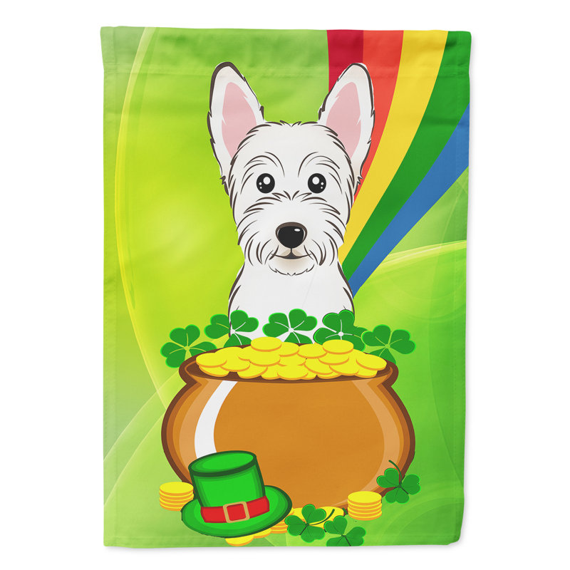 Drapeau de jardin Arella St. Patrick's, Westie