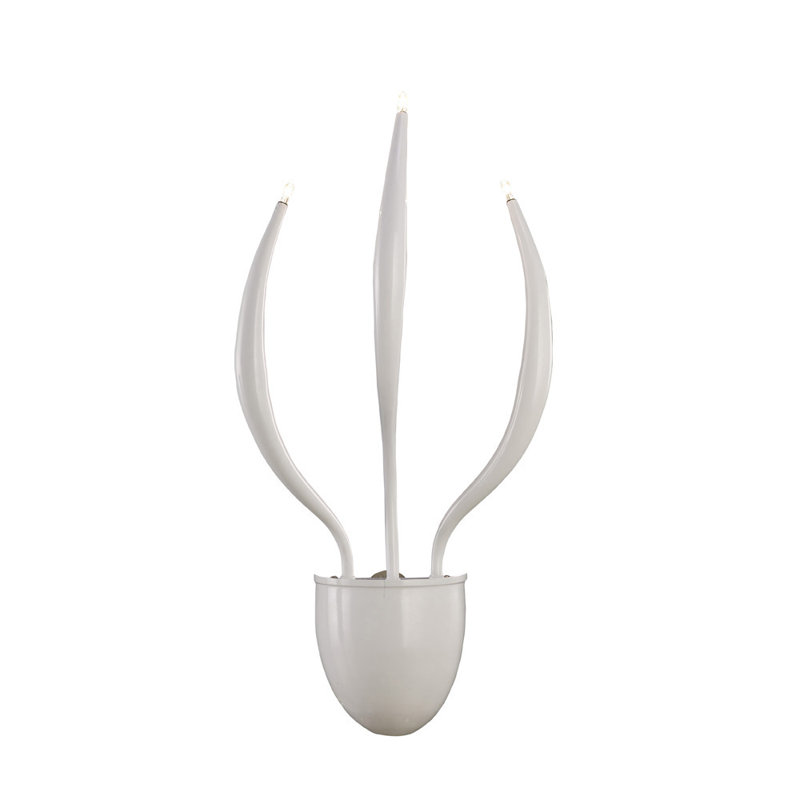 Tunnel Flush Mounted Sconce, White