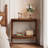 2-Tier Solid Wood End Table, Walnut-604283465