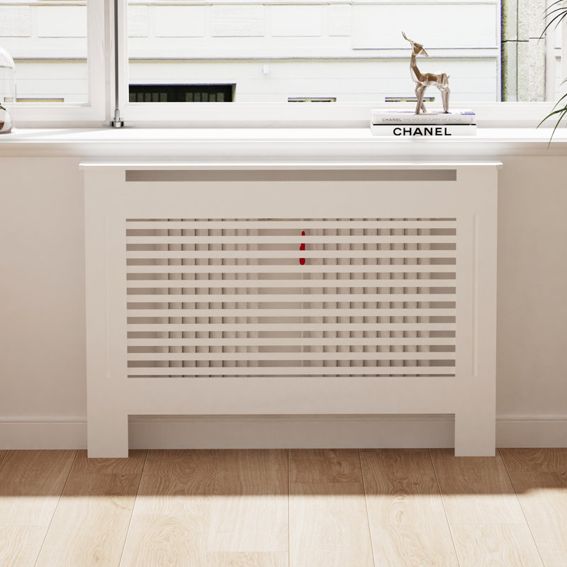Hautes lattes horizontales avec radiateur, H 39,80 po x l 43,70 po x P 7,50 po