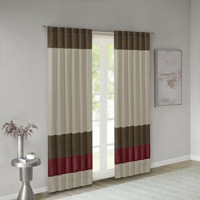 Amherst Polyoni Pintuck Single Curtain Panel
