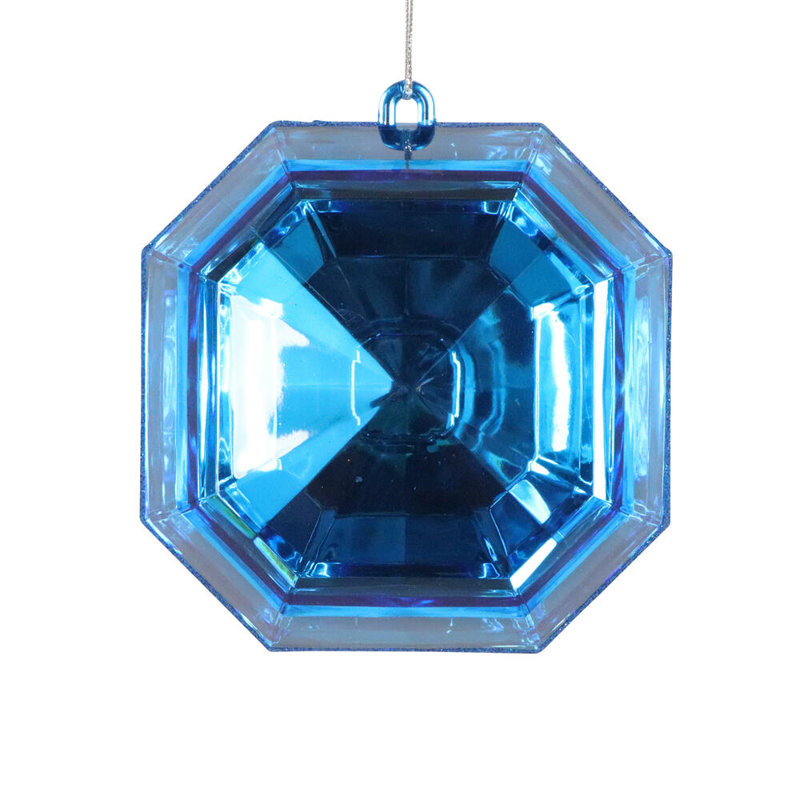Ornement en forme de paillettes carrées de 6 po Melbeta The Holiday Aisle®., Bleu
