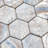 Recycled Honeycomb 12.56" x 15" Glass Mosaic Wall Tile-90908489