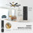 60'' 8-Blade Modern Farmhouse Large Room LED Windmill Ceiling Fan with Light and Remote-523643464
