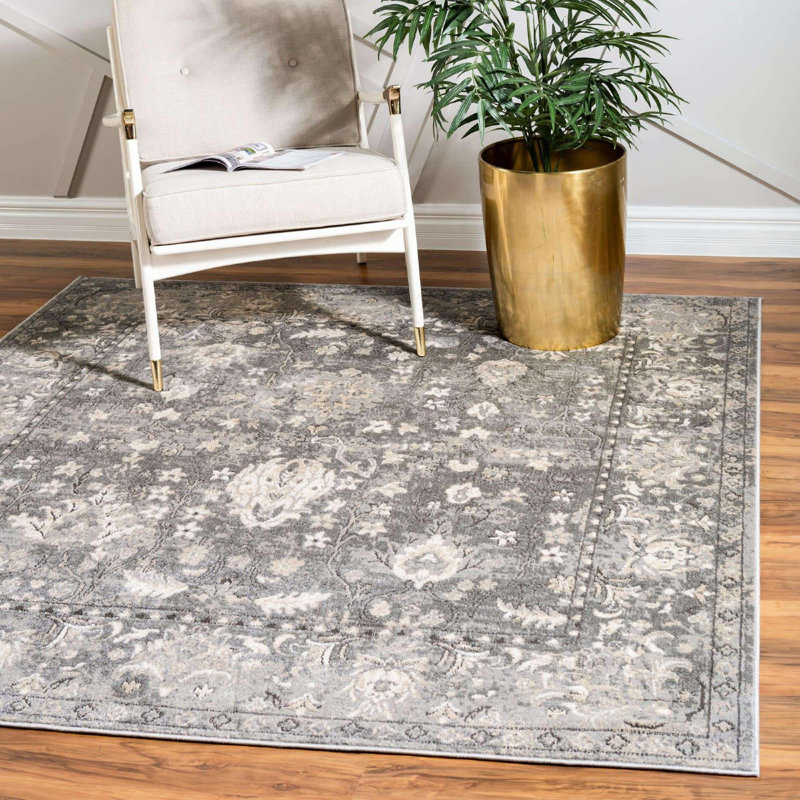 Geddis Ikat Indoor Rug, Square 8'