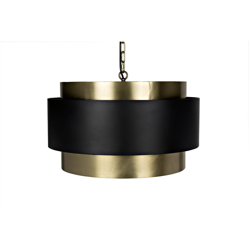 Luminaire suspendu tambour 4 lumières Demetrius