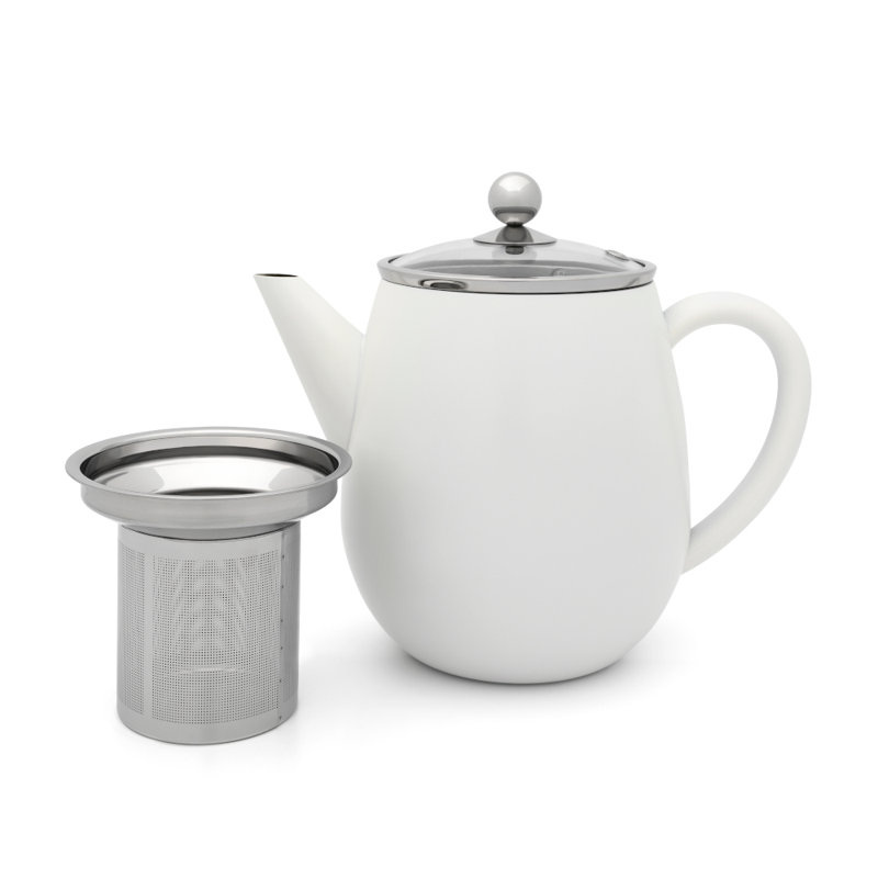Bredemeijer 1100ml Stainless Steel, White