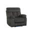 Fauteuil inclinable gris en cachemire