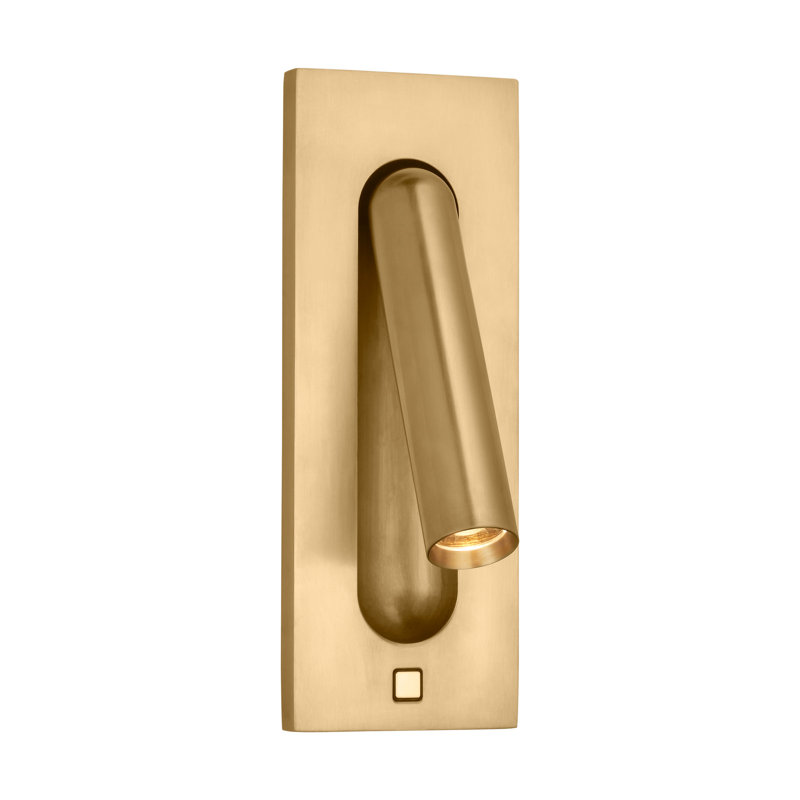 Ponte LED Flush Mounted Sconce, Hand Rubbed Antique Brass