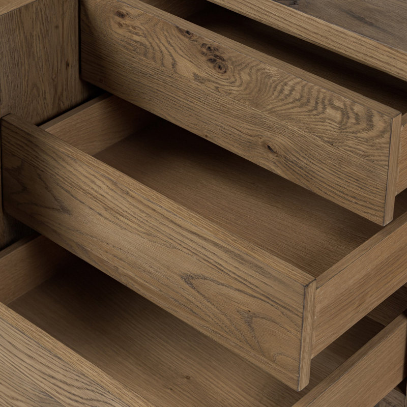 Noeline Media Console TV Stand, Light Brown