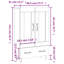 Friscia Highboard 69.5 x 31 x 115 cm Engineered Wood-1486240339