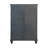6 Wooden Drawers And 1 Glass Door Chest In Dark Oak
