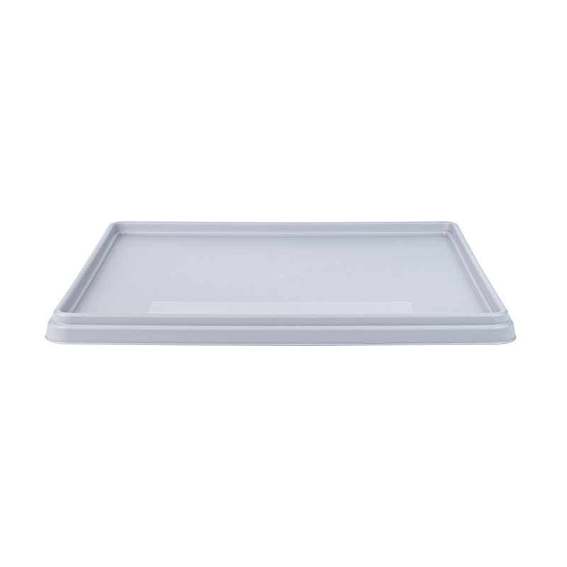  Housse pour support en polypropylène gris 19,69 po x 19,69 po x 1,38 po Clean Tek Professional pour support en verre - support en verre vendu séparément, pour les restaurants et les bars