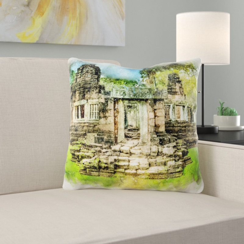 Coussin décoratif historique Yingling, Microsuède, Intérieur