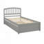 Structure de lit plateforme simple avec lit gigogne-1614669834