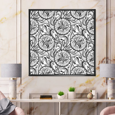 Monochrome Shapes III - Print on Canvas