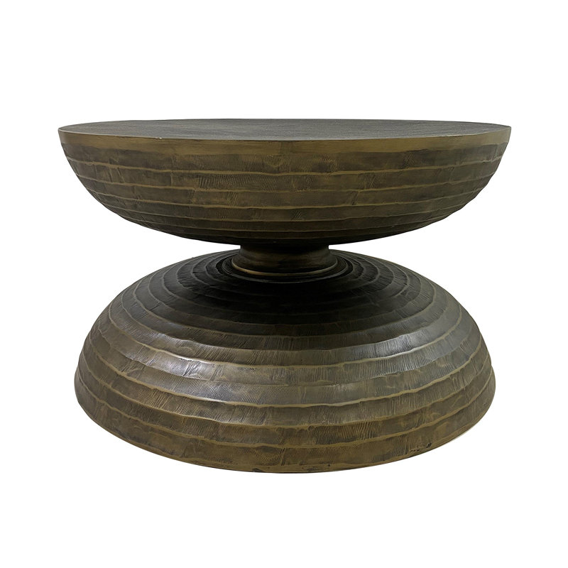 Manila Textured Metal Coffee Table