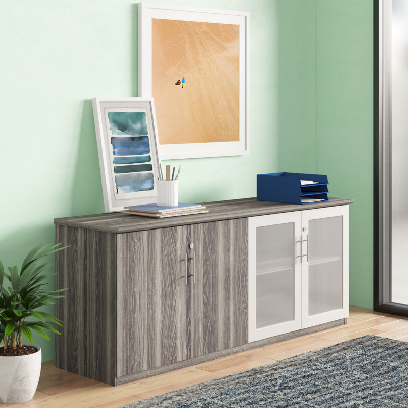 Medina Credenza, Gray Steel