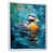 White Floater Framed