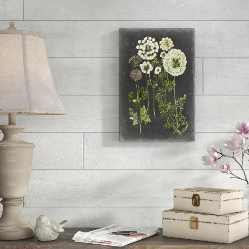 Bookplate Floral II by Naomi McCavitt - Painting on Canvas, 46cm H x 30cm W, Wrapped Canvas