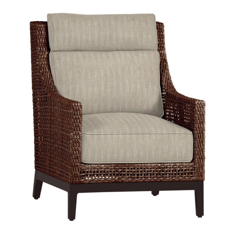 Flâneuse tissée en péninsule - acajou / châtaignier, Acajou / châtaignier, Welt + bourre standard, Sable à chevrons