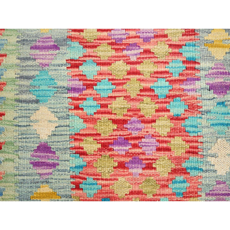 Tapis oriental en laine naturelle kilim afghan rouge 2 pi x 2 pi 10 po 045B9854A5854803B658C0986C82DCEE