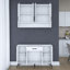 Armoire de cuisine moderne polyvalente avec tablette murale, support à café, garde-manger avec 4 crochets