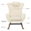 Chaise berçante, fauteuil oscillant rembourré Teddy