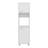 Antares Kitchen Pantry Cabinet With Two Doors, Open Middle Shelf And Upper Storage, White